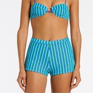 Triangl Celeste Mallow striped shorts NWT